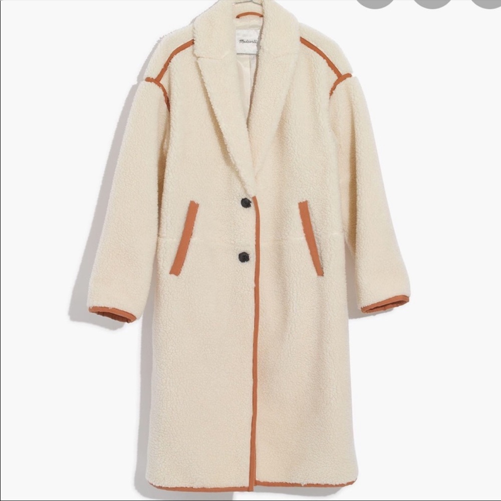 SALE ❤️❤️❤️ Madewell Sherpa Topcoat - Picture 3 of 10